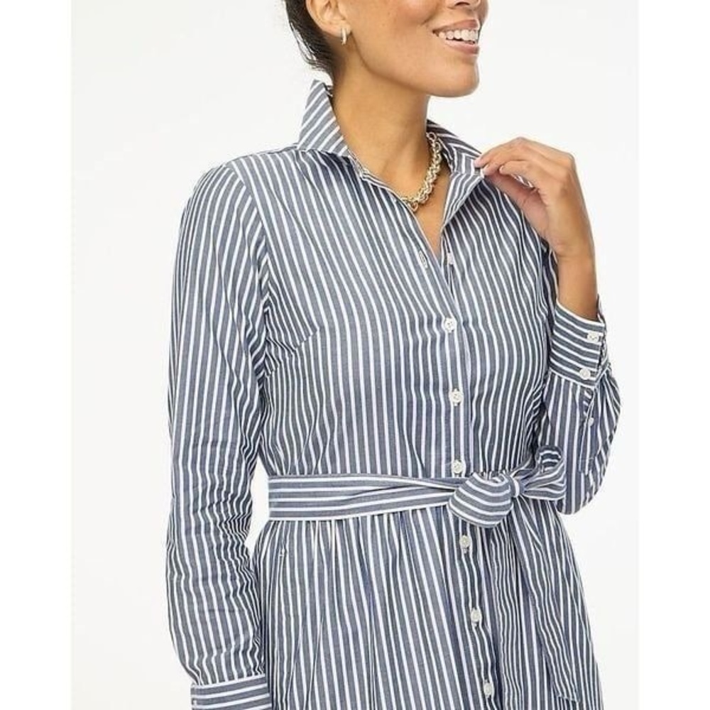 JCrew Striped Shirt Dress